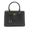 Galleria Small Saffiano Leather Black Bag