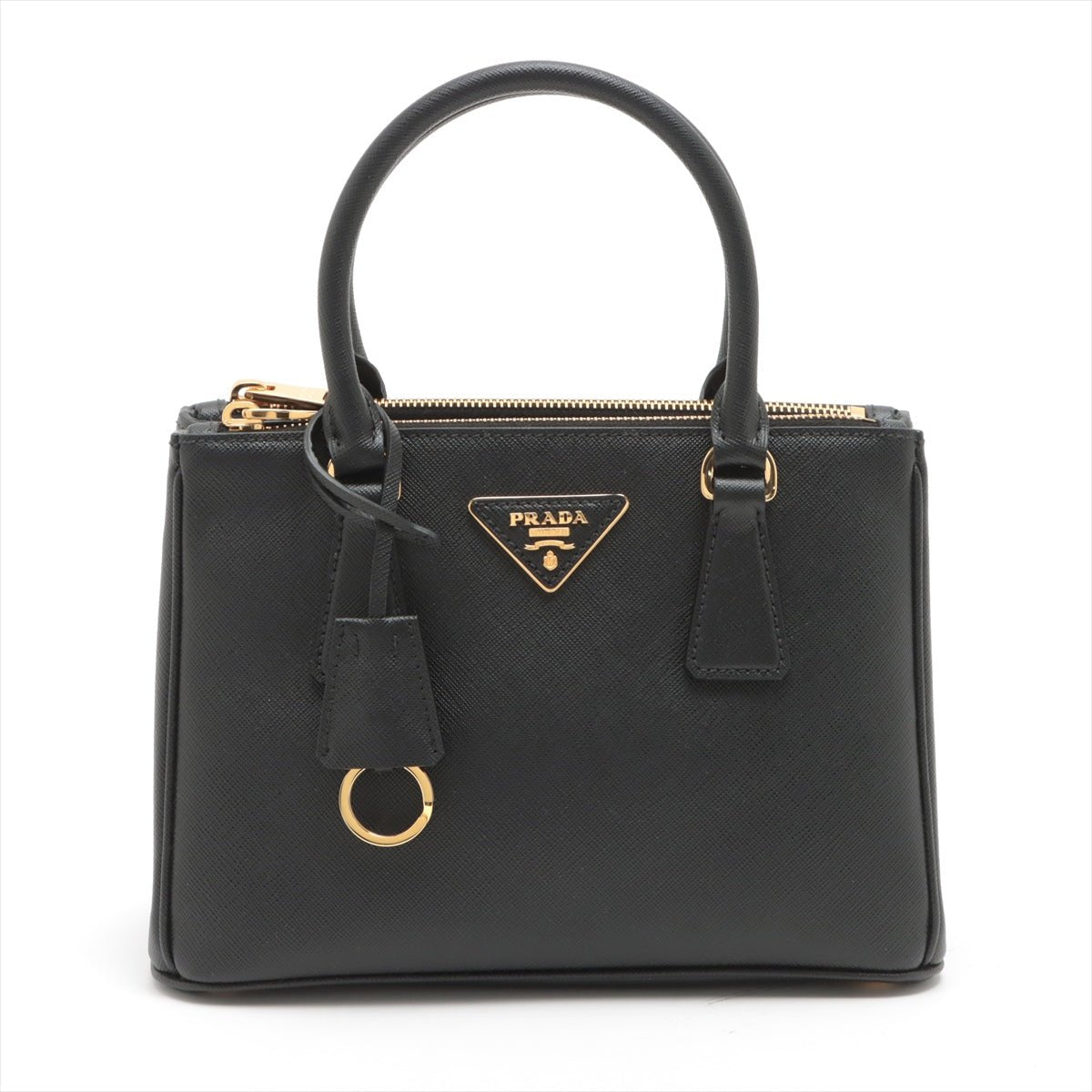 Galleria Small Saffiano Leather Black Bag