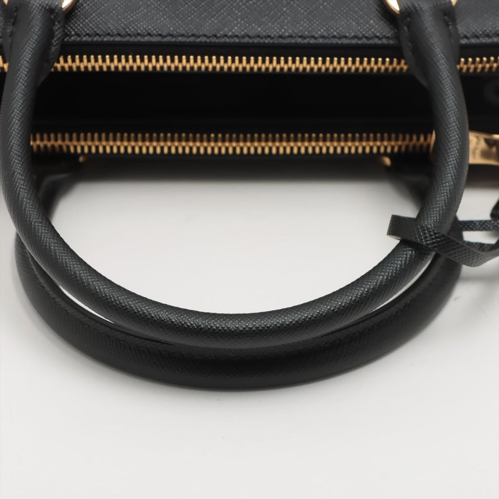 Galleria Small Saffiano Leather Black Bag