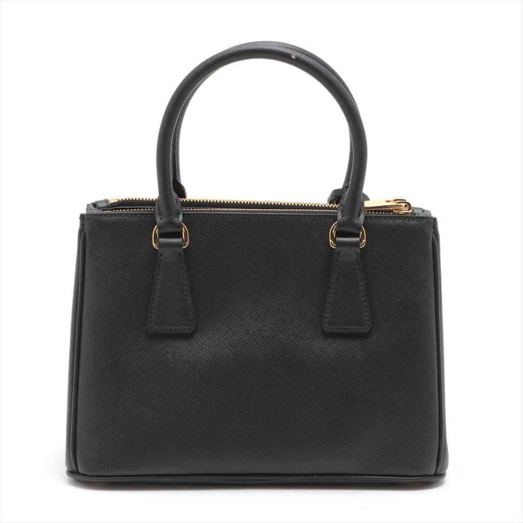 Galleria Small Saffiano Leather Black Bag