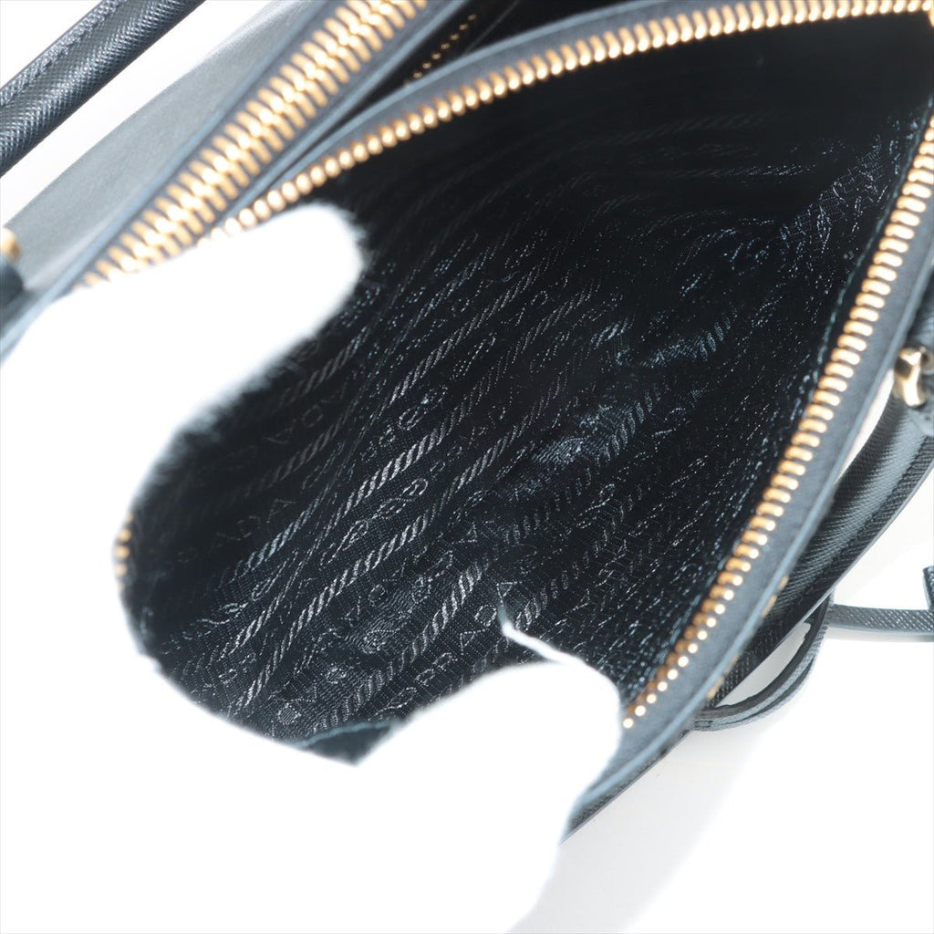 Galleria Small Saffiano Leather Black Bag
