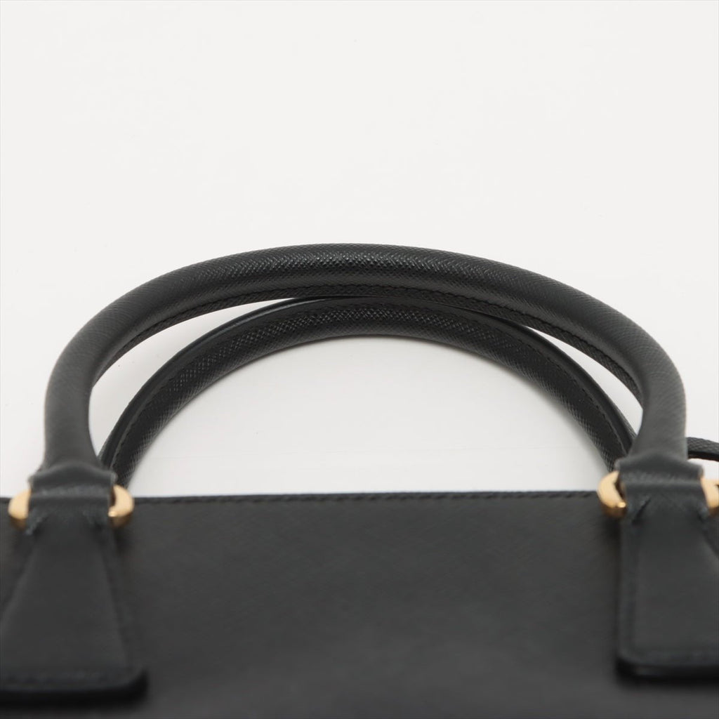 Galleria Small Saffiano Leather Black Bag