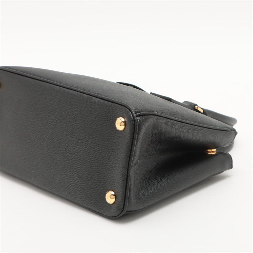Galleria Small Saffiano Leather Black Bag