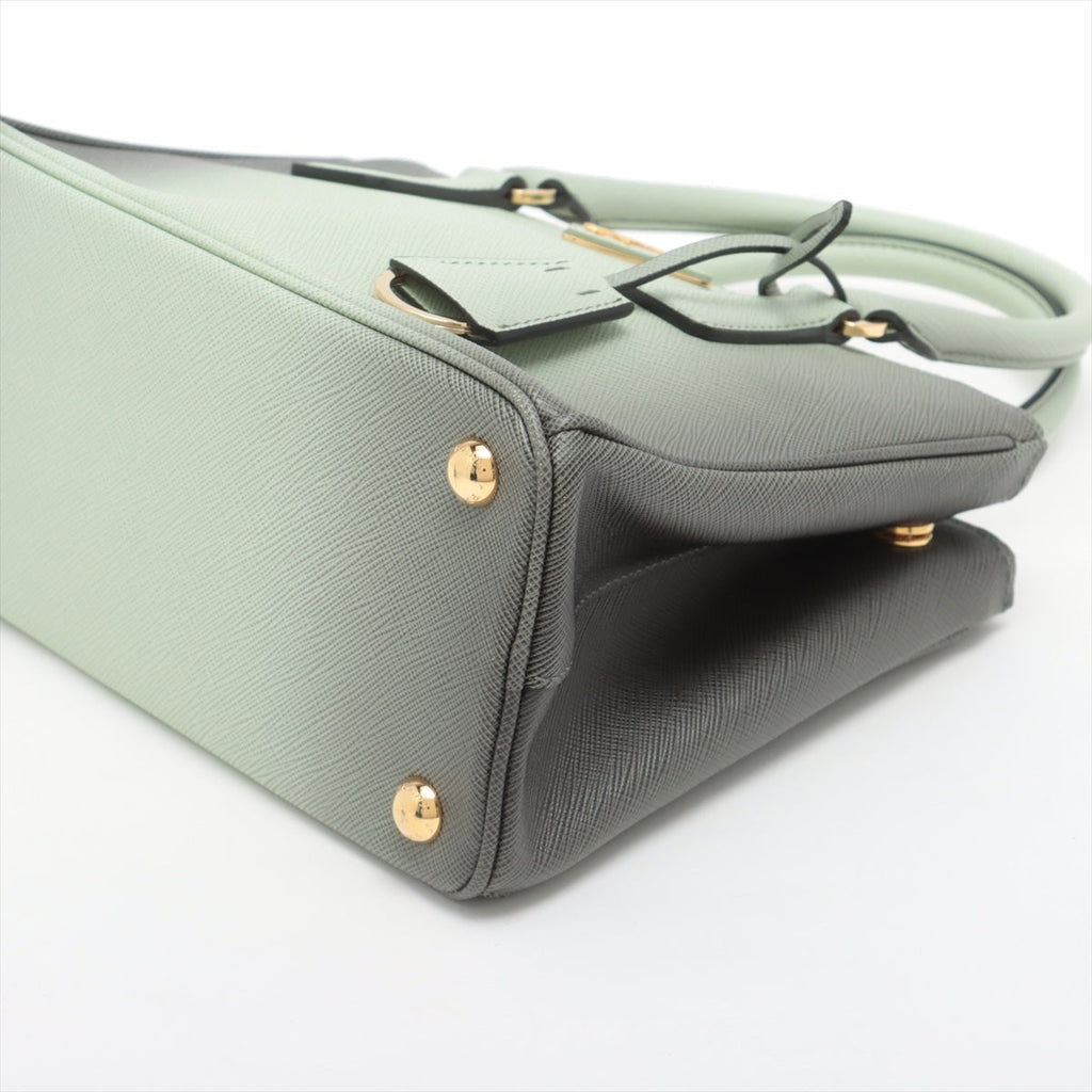 Galleria Small Saffiano Leather OmbrÃƒÆ’Ã‚Â© Light Green 2-Way Bag