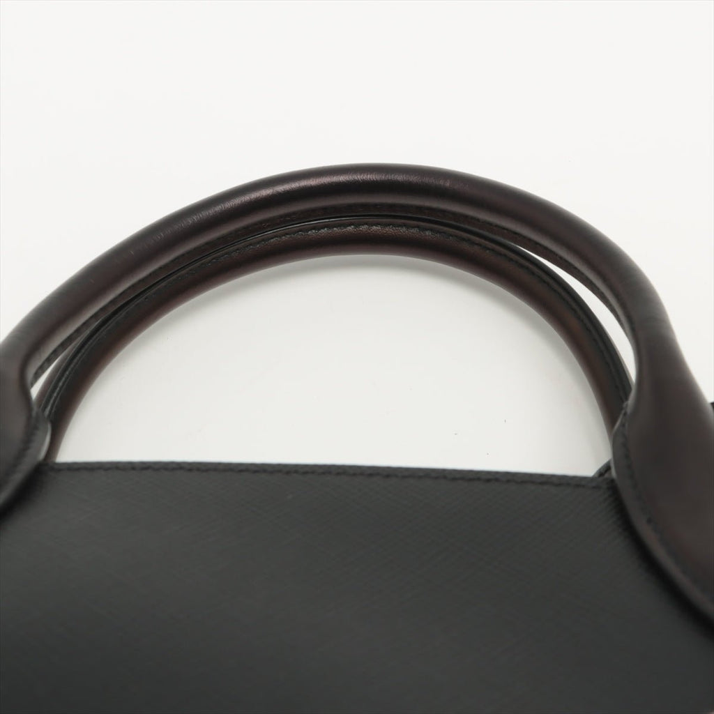 Kristen Mini Saffiano Leather Black Bag