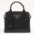 Kristen Mini Saffiano Leather Black Bag