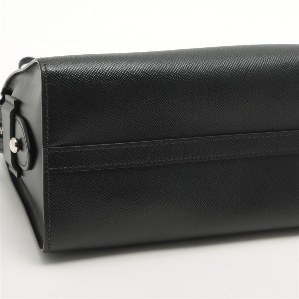 Kristen Mini Saffiano Leather Black Bag