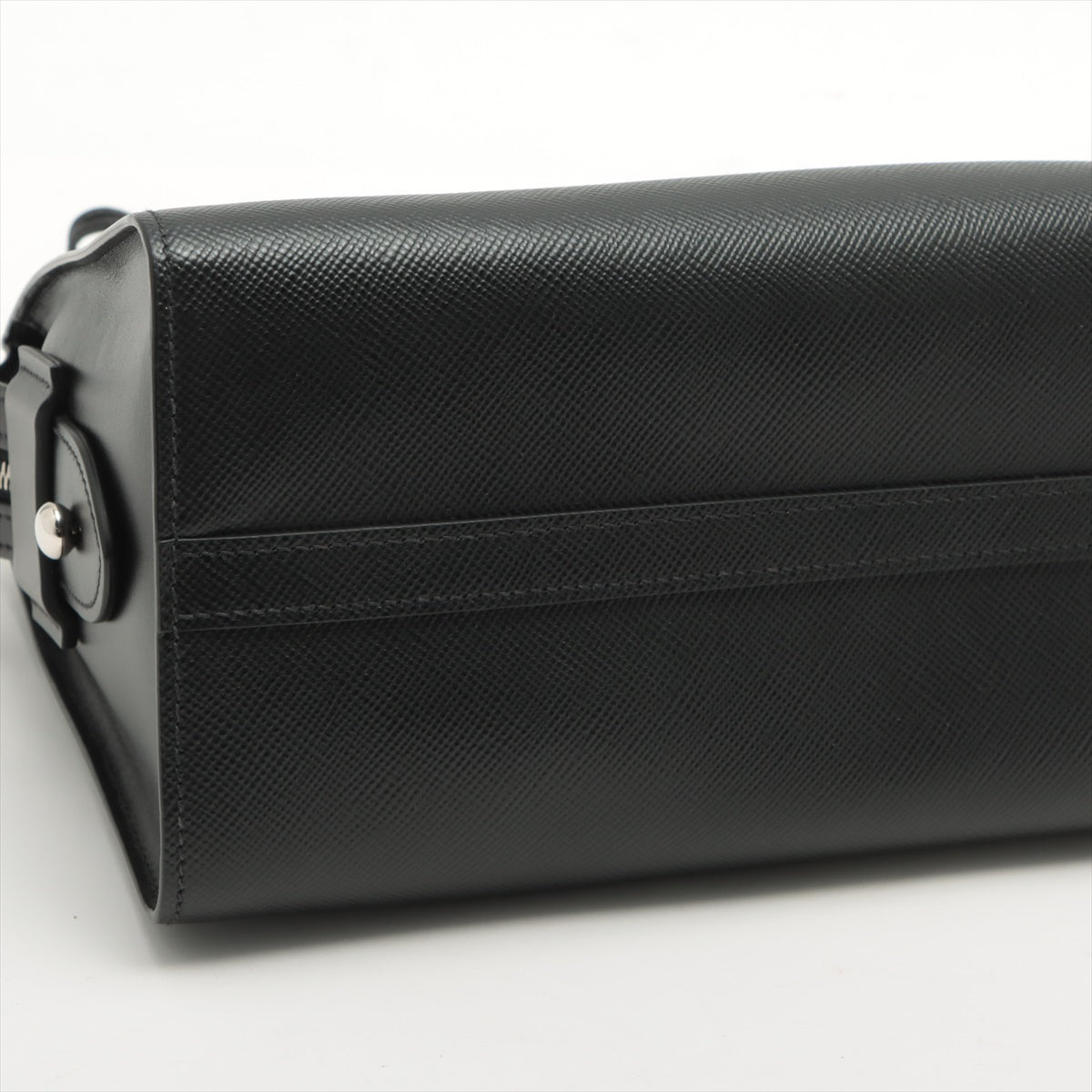 Kristen Mini Saffiano Leather Black Bag