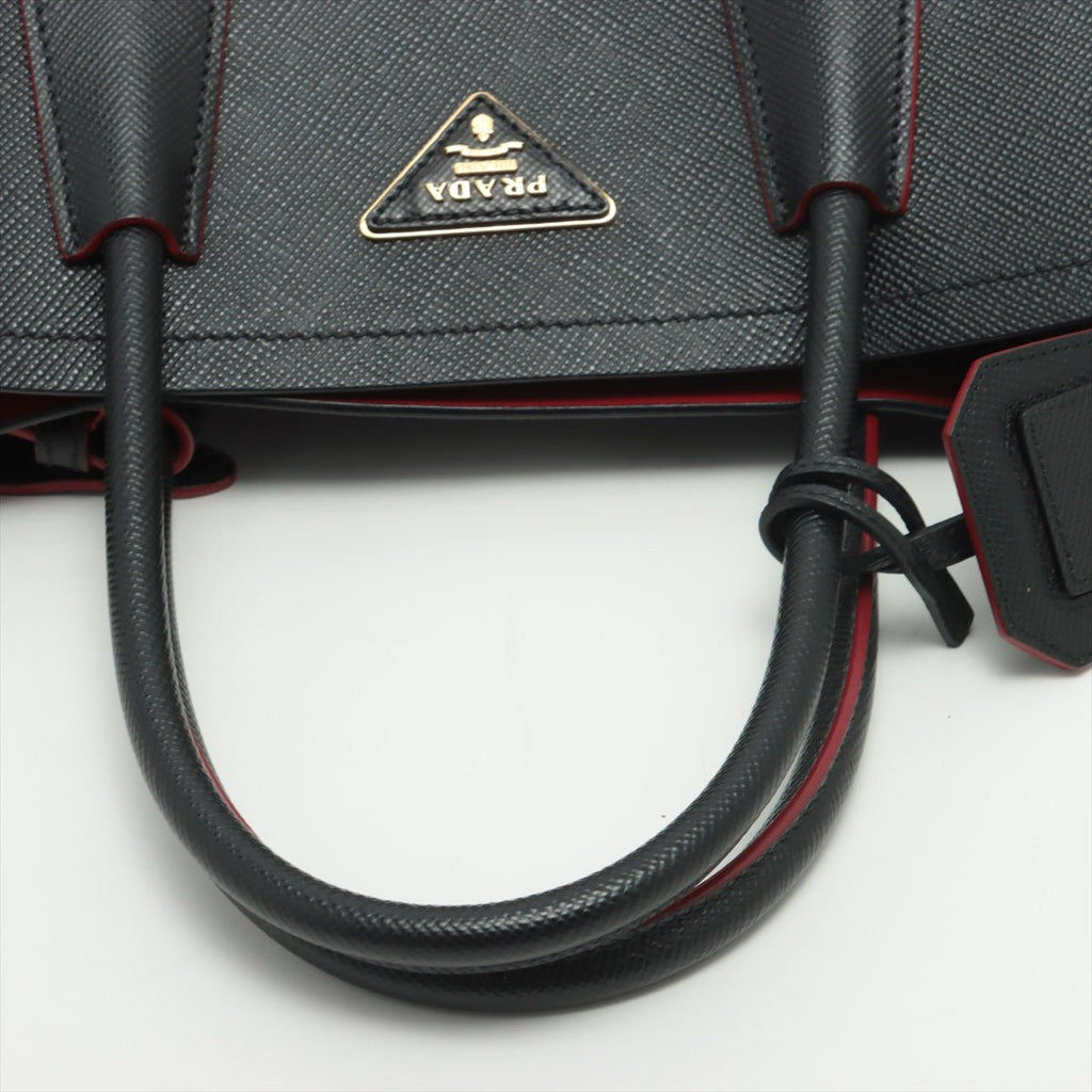 Medium Saffiano Leather Double
