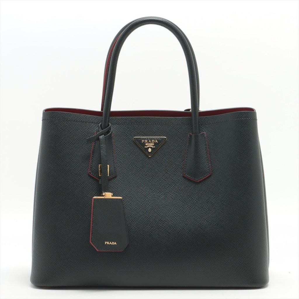 Medium Saffiano Leather Double