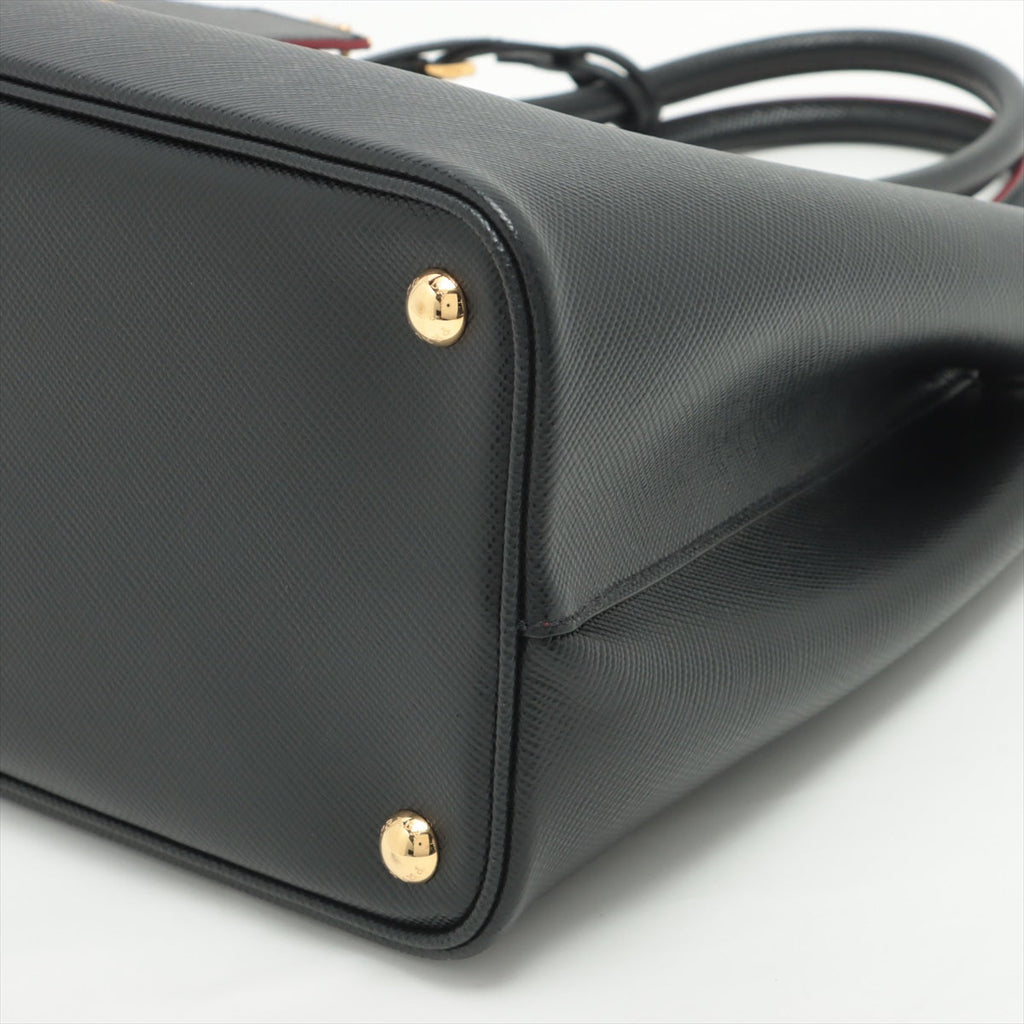 Medium Saffiano Leather Double