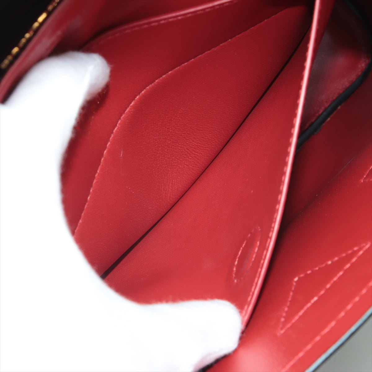 Medium Saffiano Leather Double