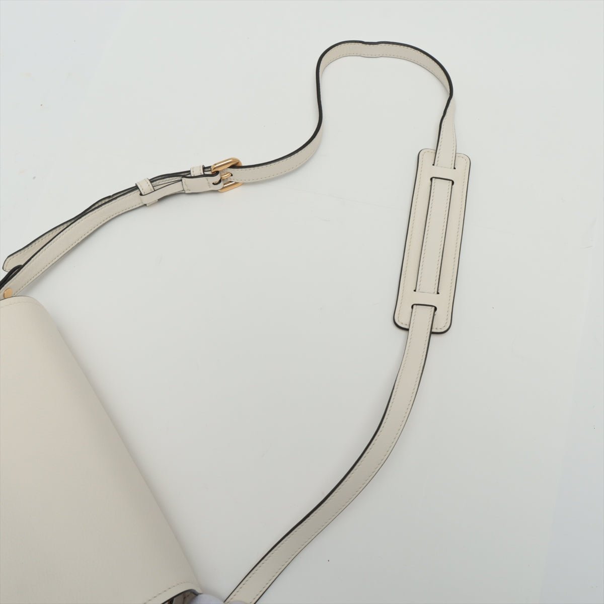Phenix Shoulder Bag White Leather