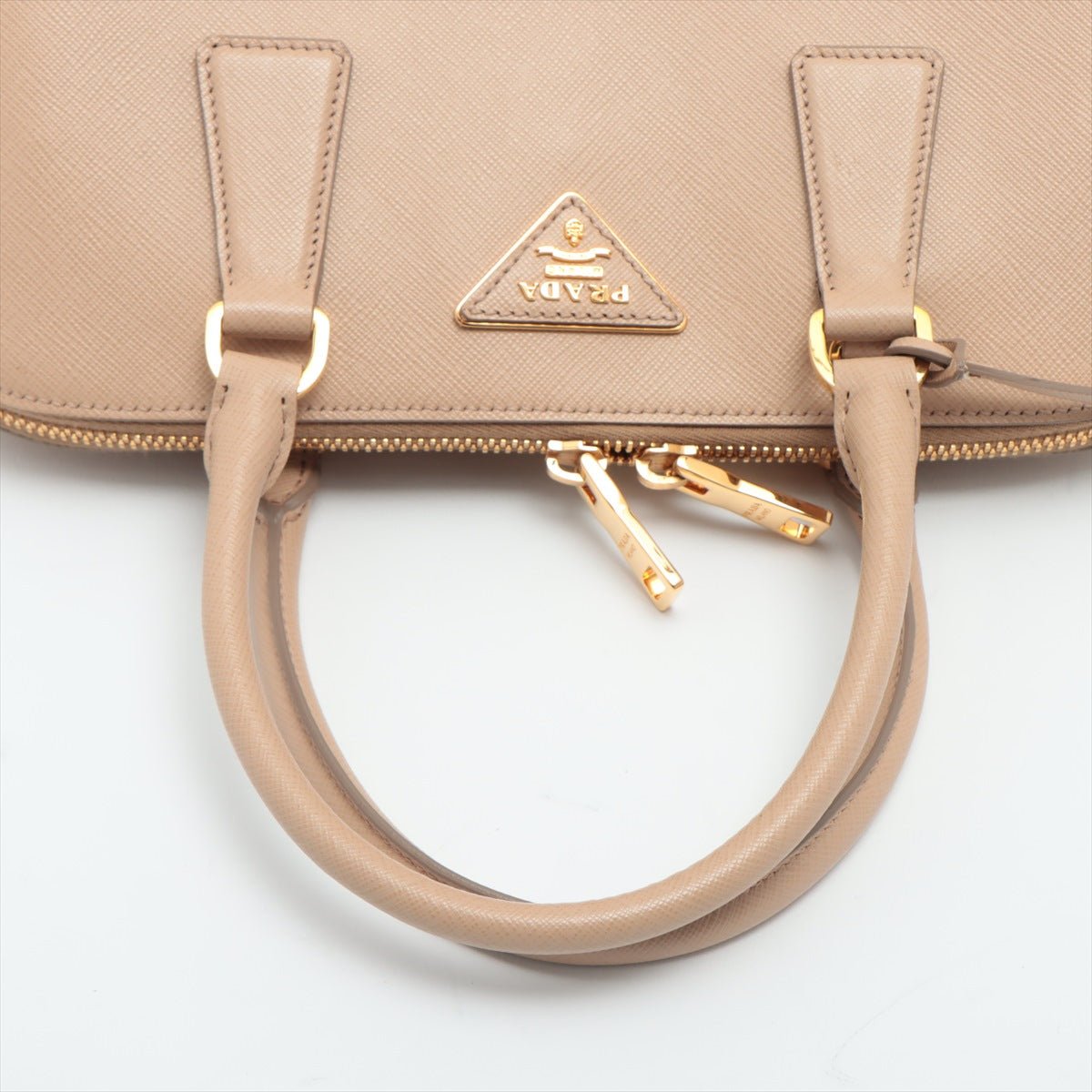 Promenade Saffiano Leather 2way Beige Medium