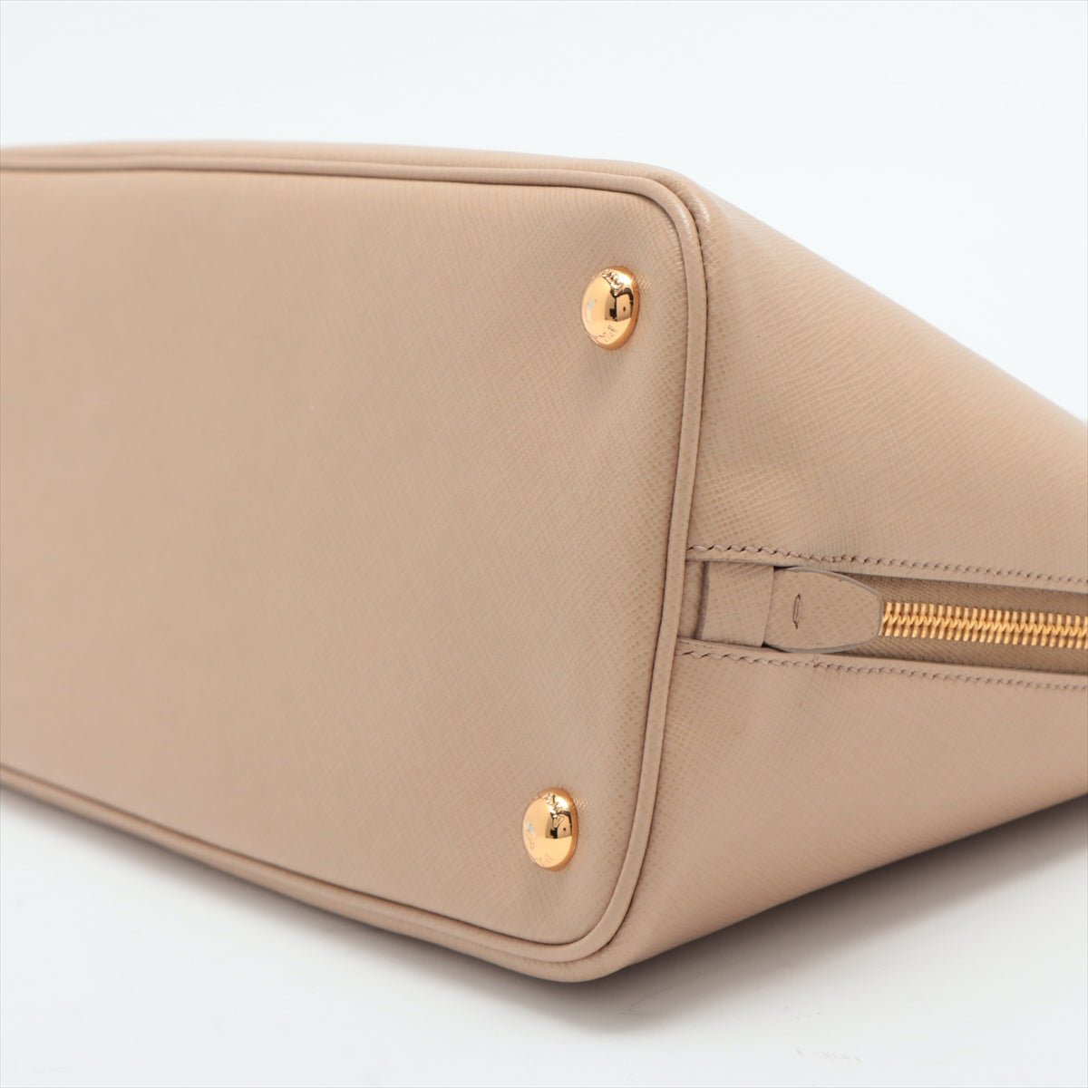 Promenade Saffiano Leather 2way Beige Medium