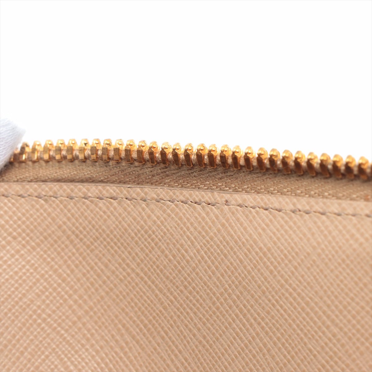 Promenade Saffiano Leather 2way Beige Medium