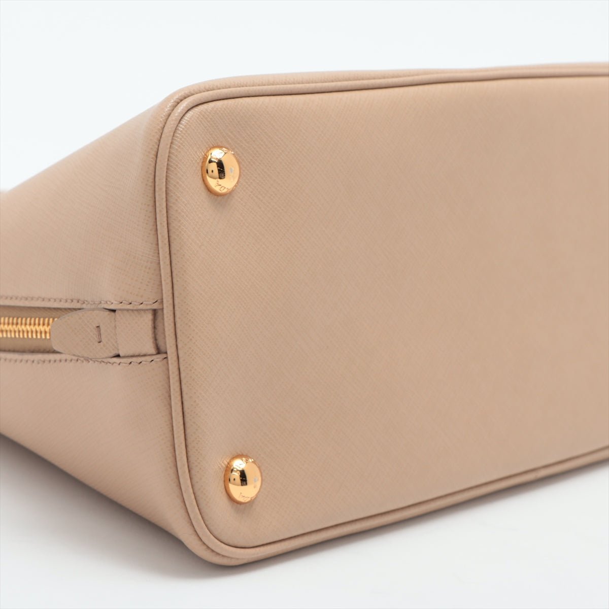 Promenade Saffiano Leather 2way Beige Medium