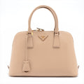 Promenade Saffiano Leather 2way Beige Medium
