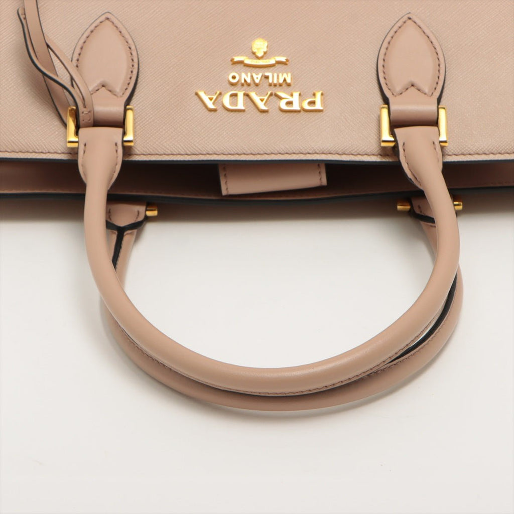 Saffiano 2way handbag Pink