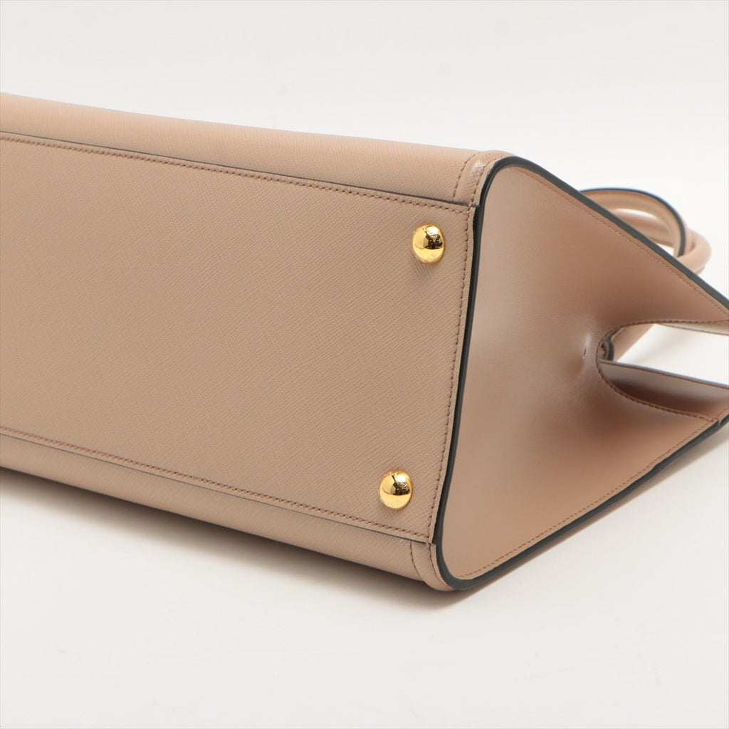 Saffiano 2way handbag Pink