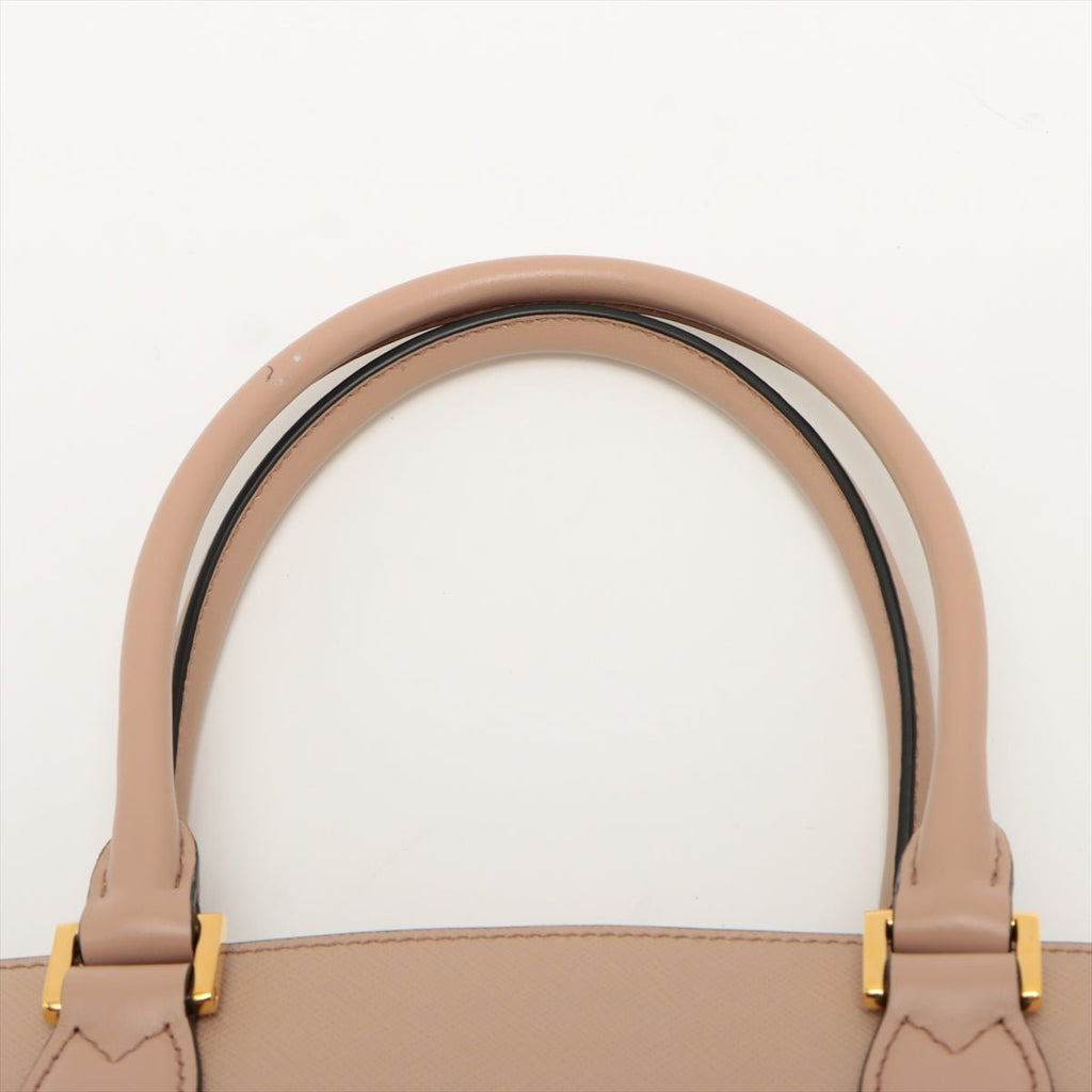 Saffiano 2way handbag Pink