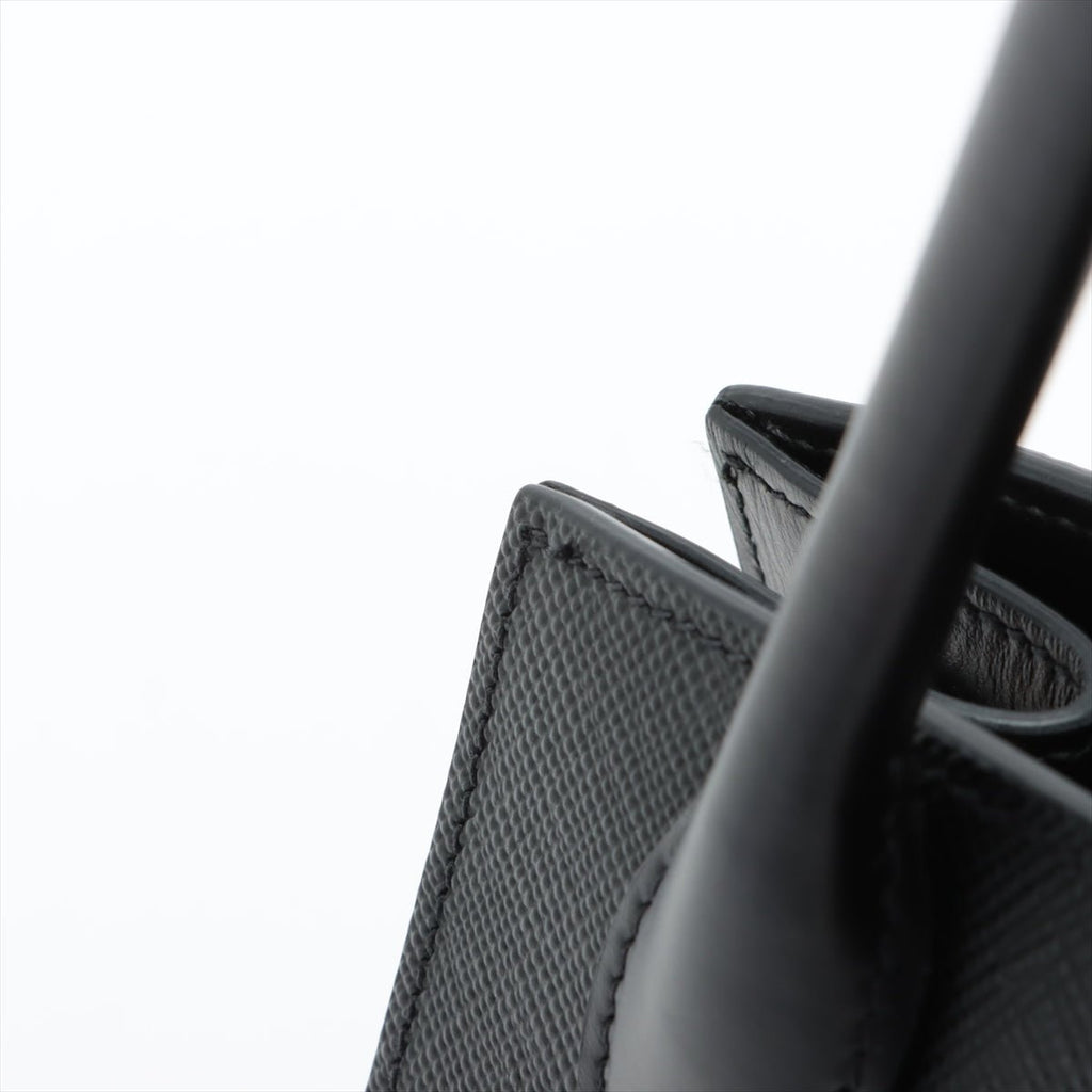 Saffiano City Leather 2-way Black