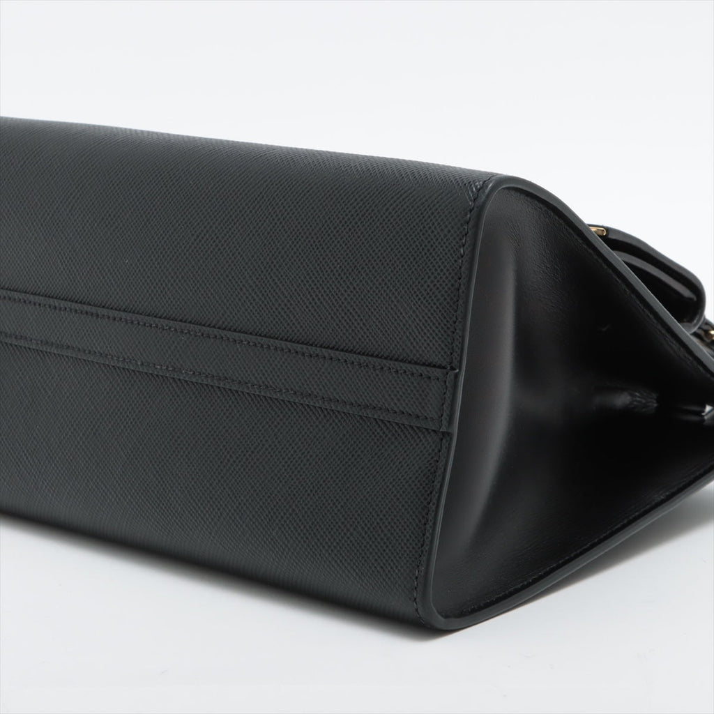Saffiano City Leather 2-way Black
