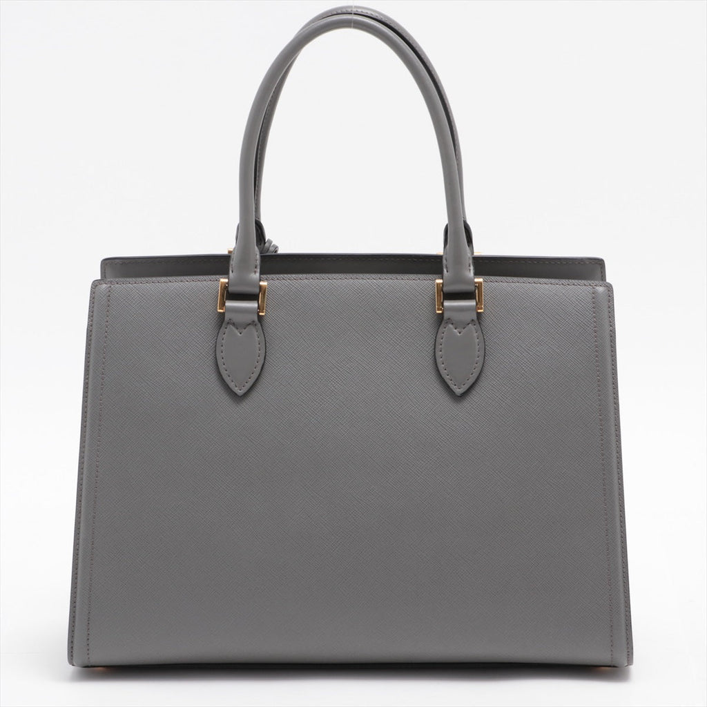 Saffiano Leather 2way Medium Grey
