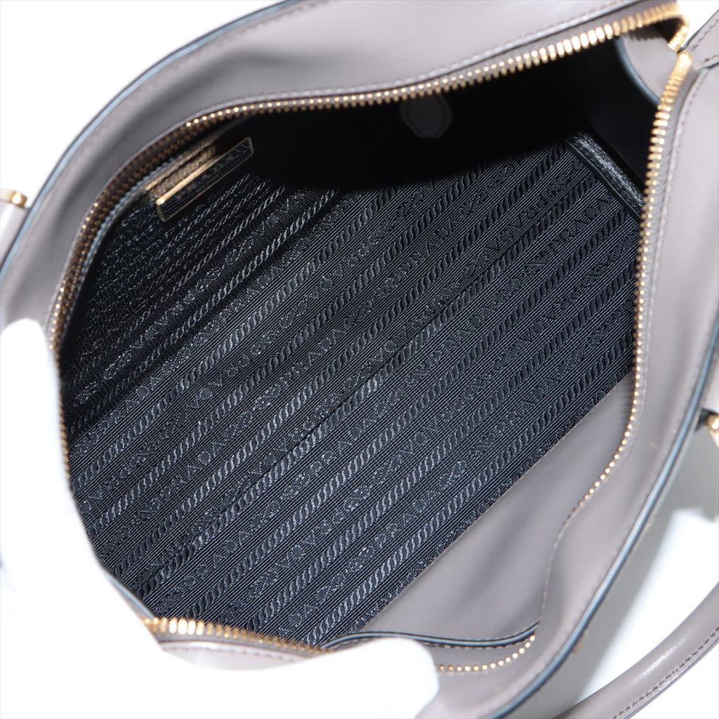 Saffiano Leather 2way Medium Grey
