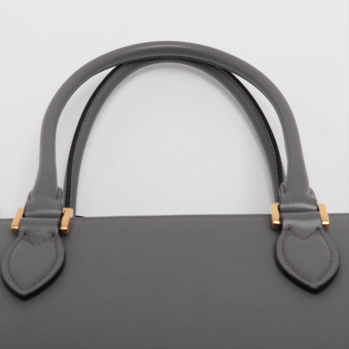 Saffiano Leather 2way Medium Grey