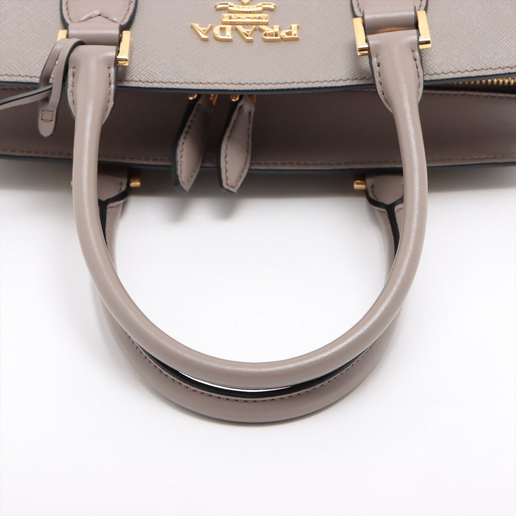 Saffiano Leather 2way Medium Grey