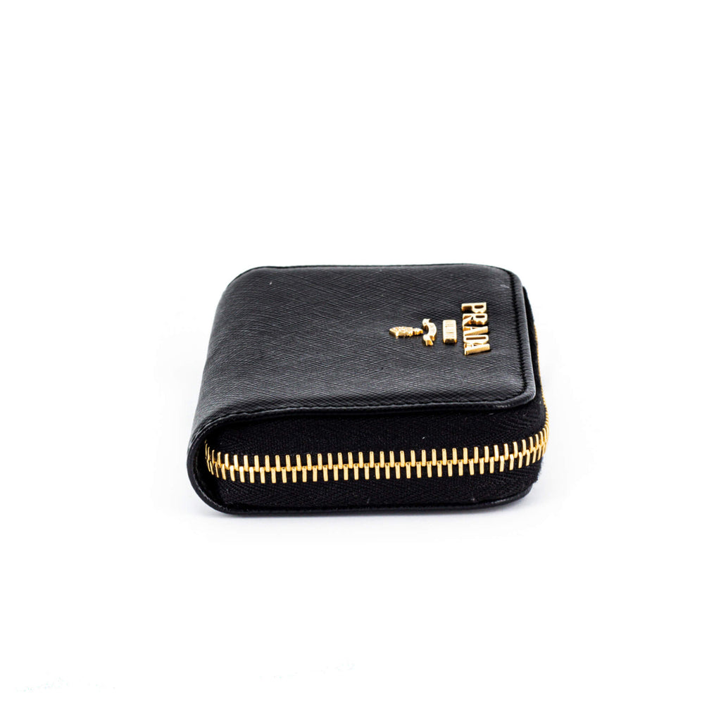 Saffiano Leather Black Coin Purse