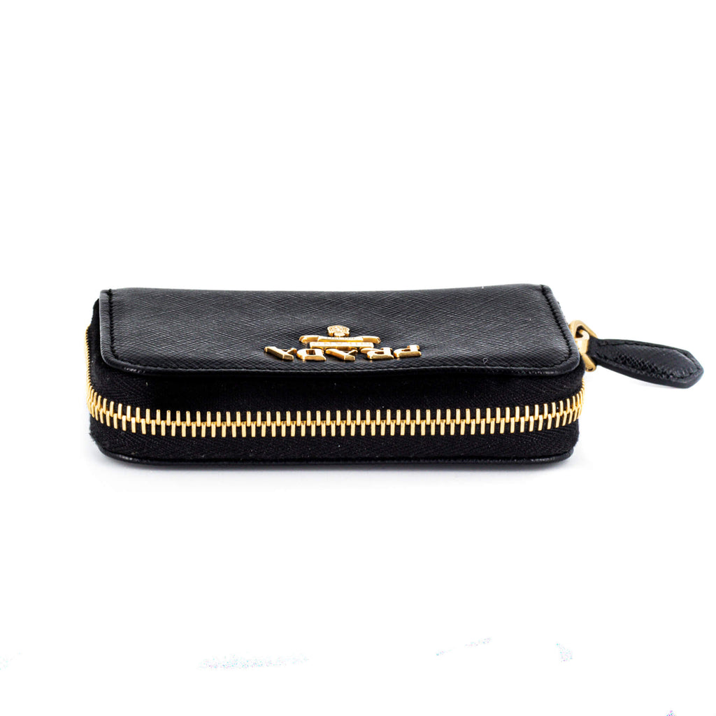 Saffiano Leather Black Coin Purse