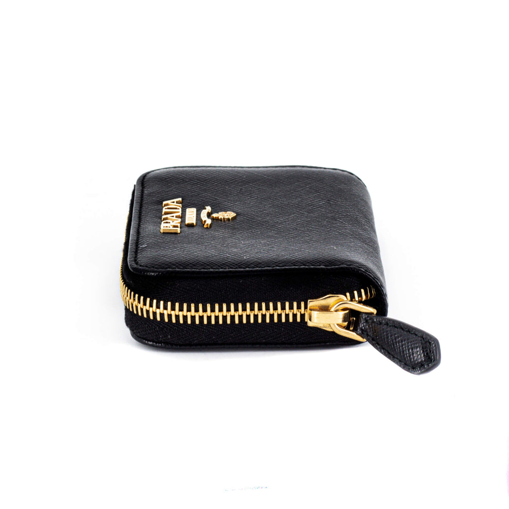 Saffiano Leather Black Coin Purse