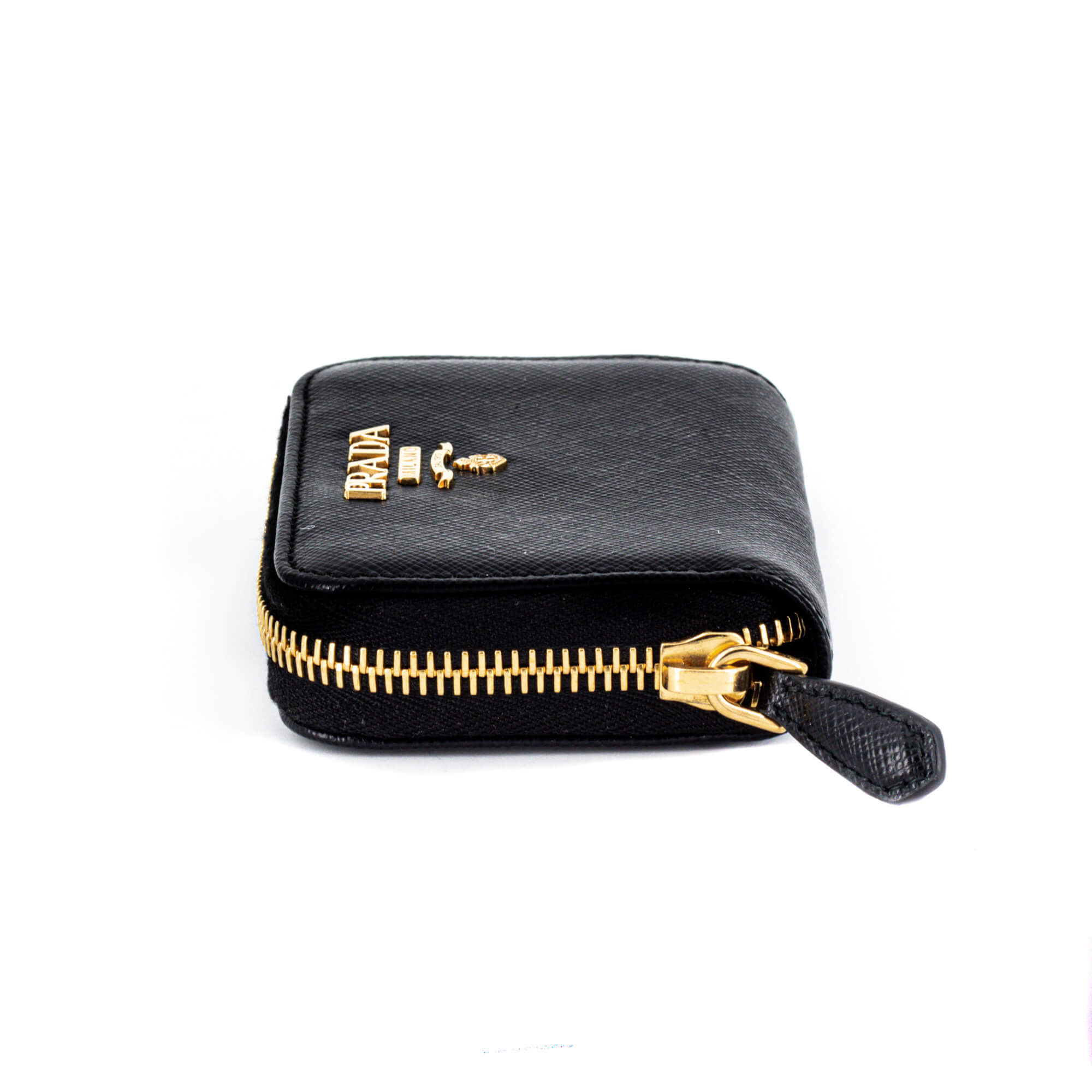 Saffiano Leather Black Coin Purse