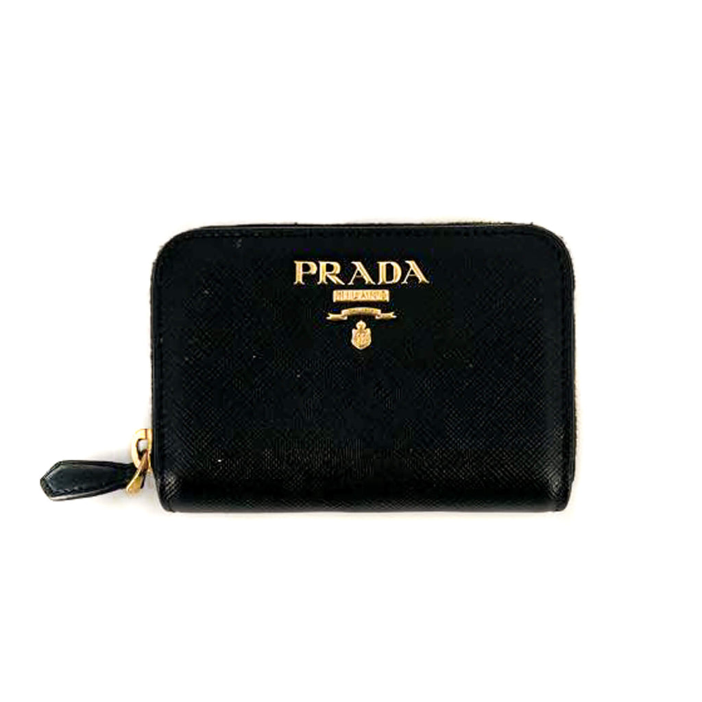 Saffiano Leather Black Coin Purse