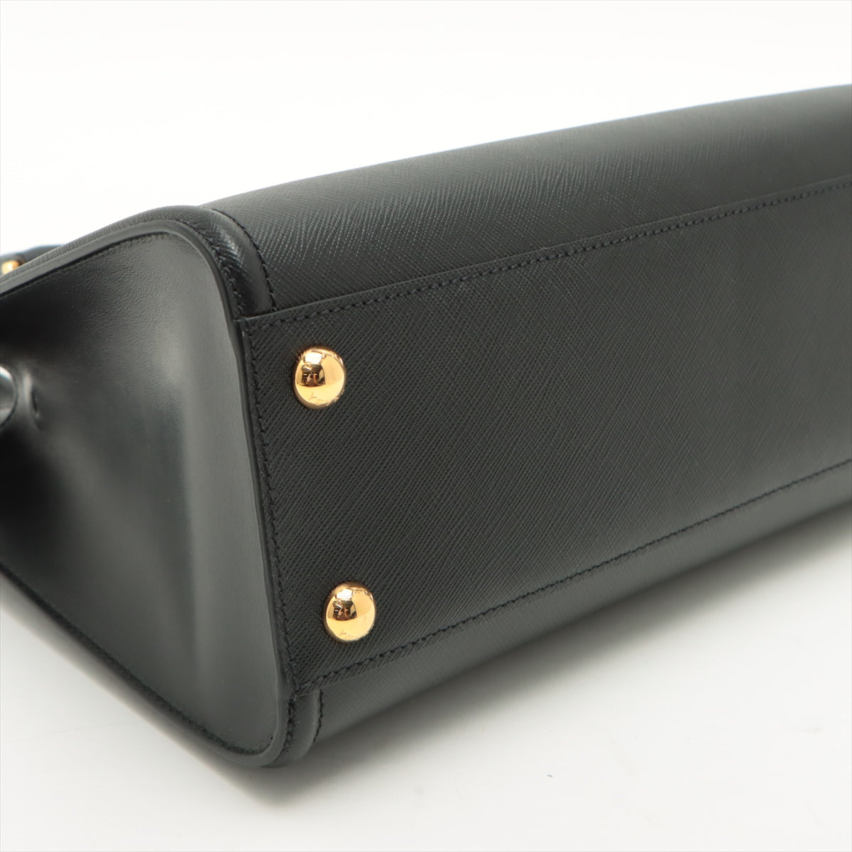 Saffiano Leather Black Handbag