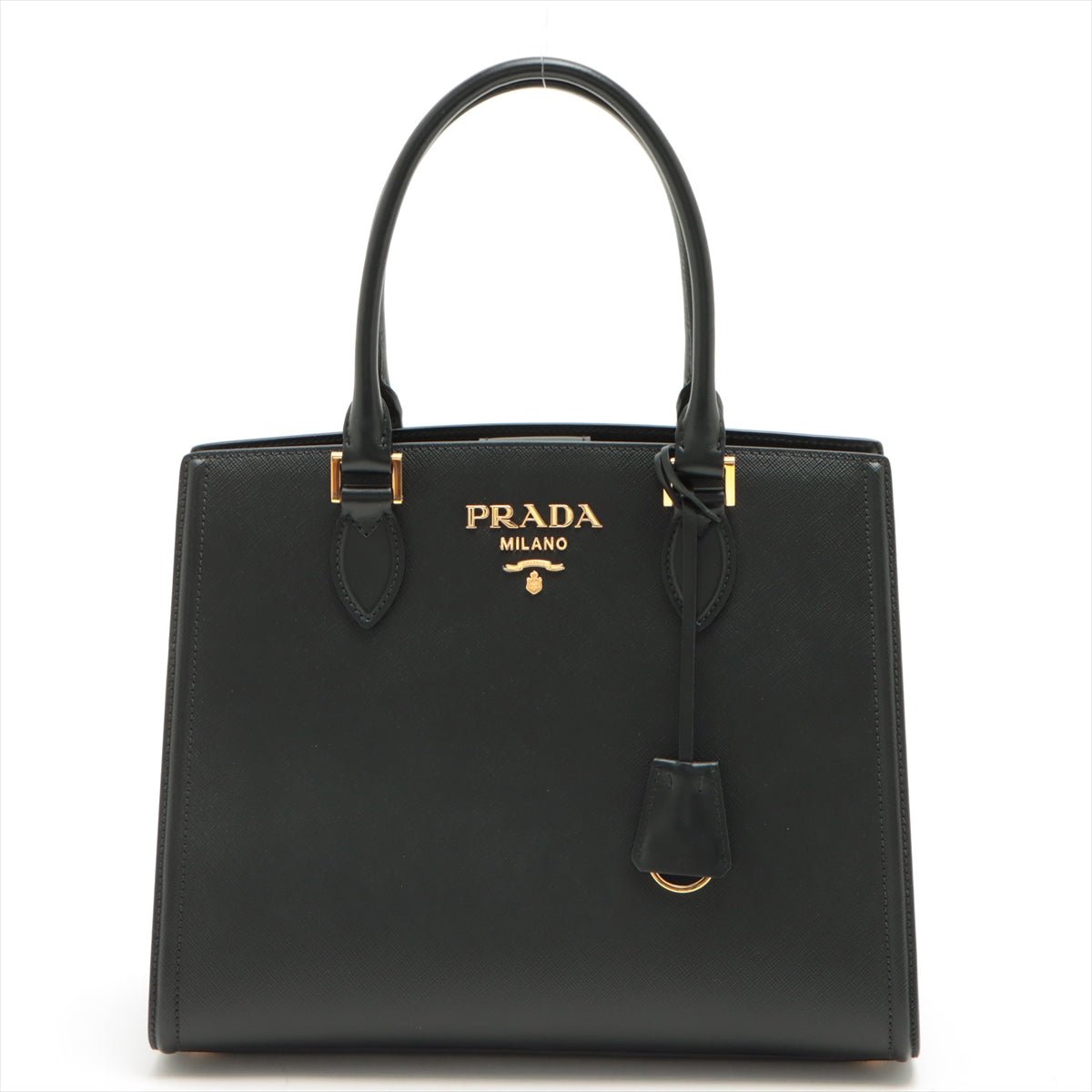 Saffiano Leather Black Handbag