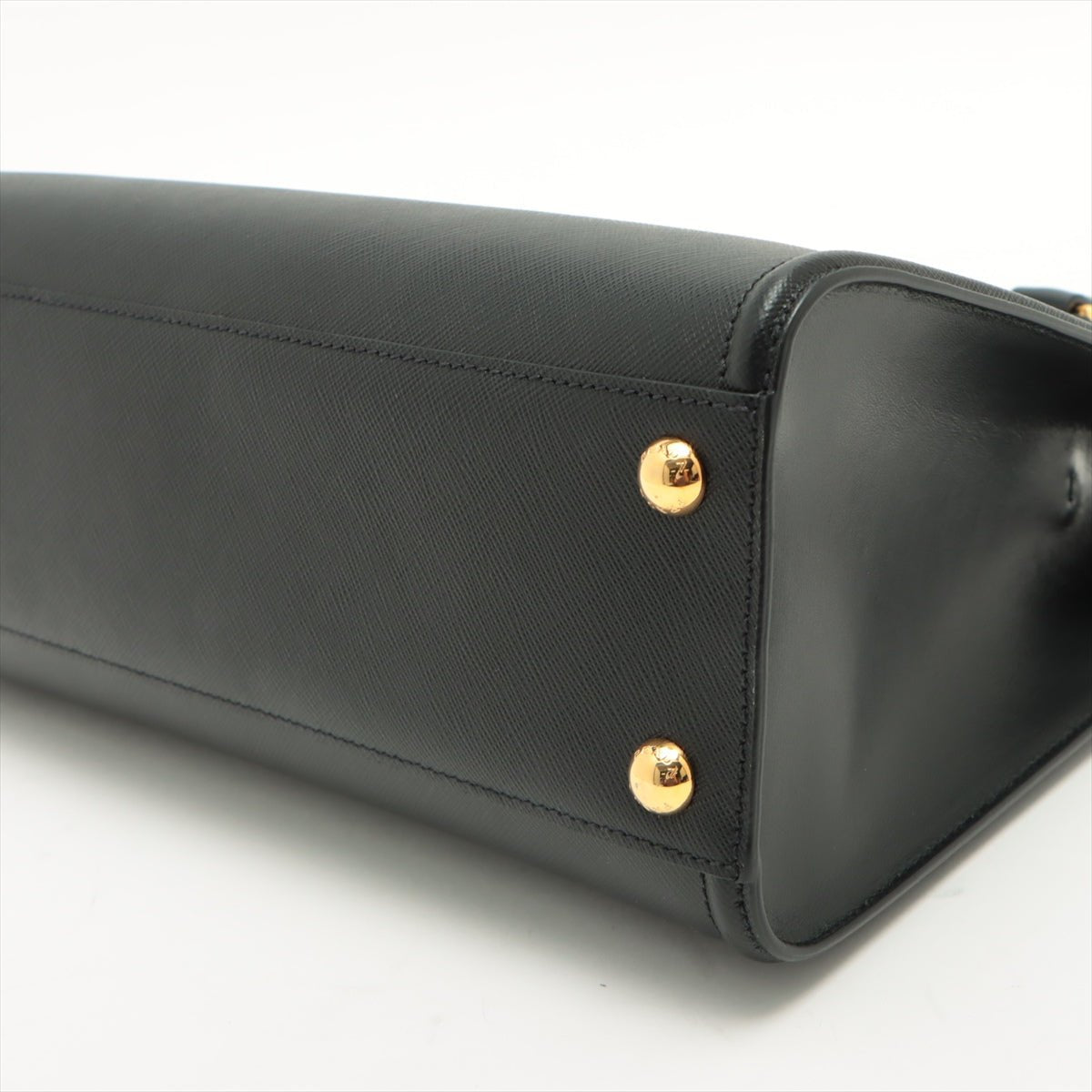 Saffiano Leather Black Handbag