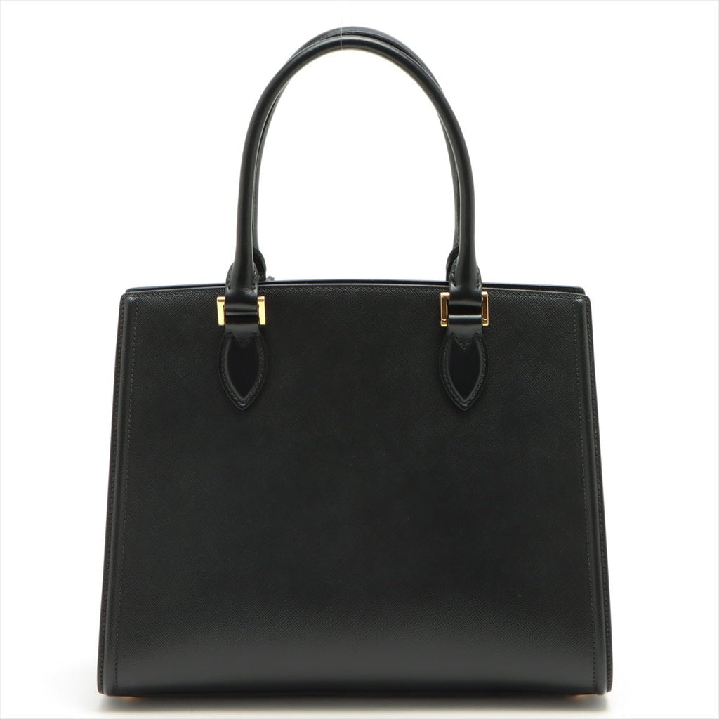 Saffiano Leather Black Handbag