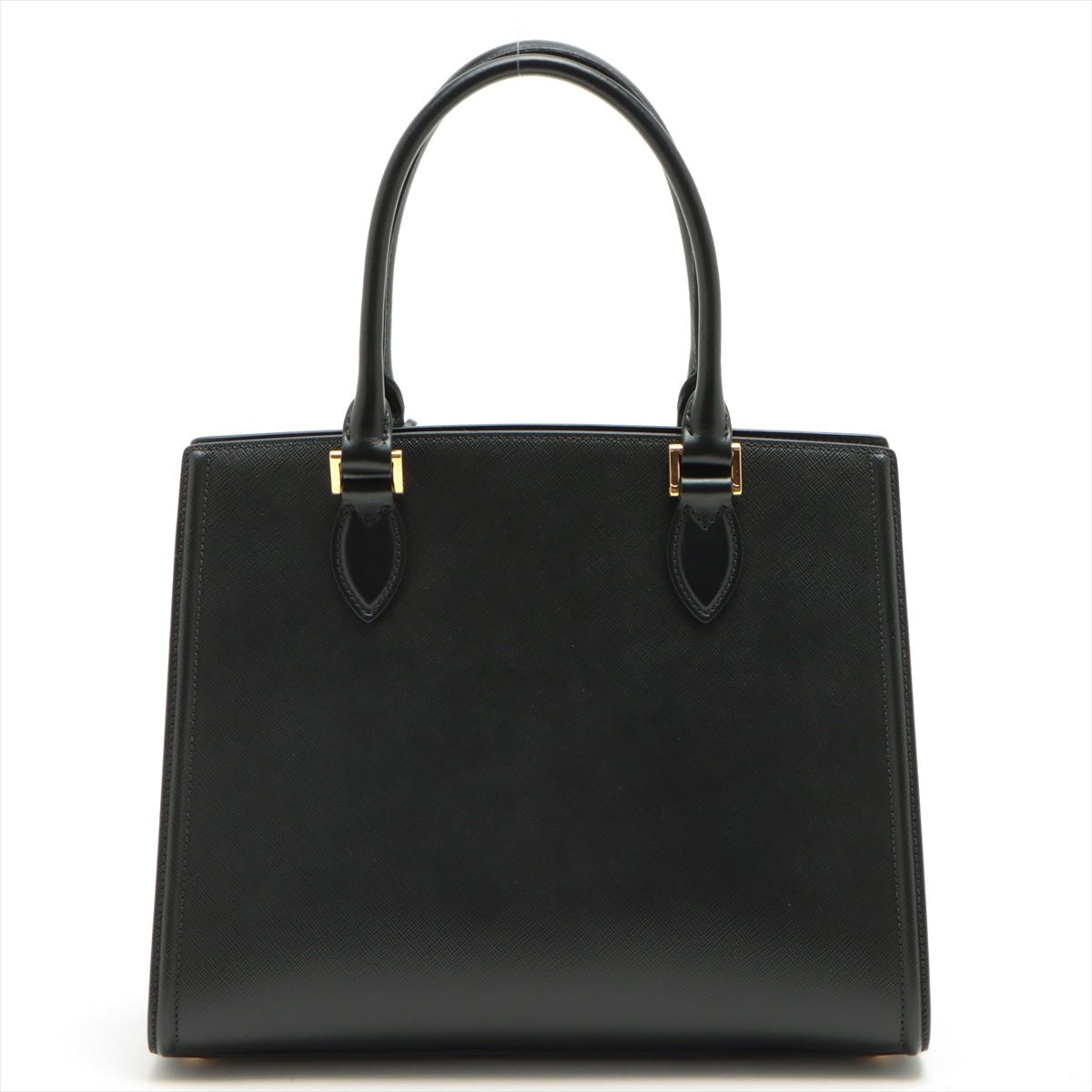Saffiano Leather Black Handbag