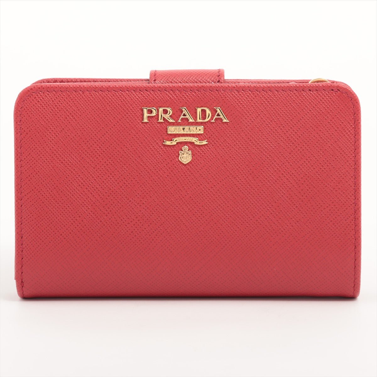 Saffiano Metal Leather Wallet Red
