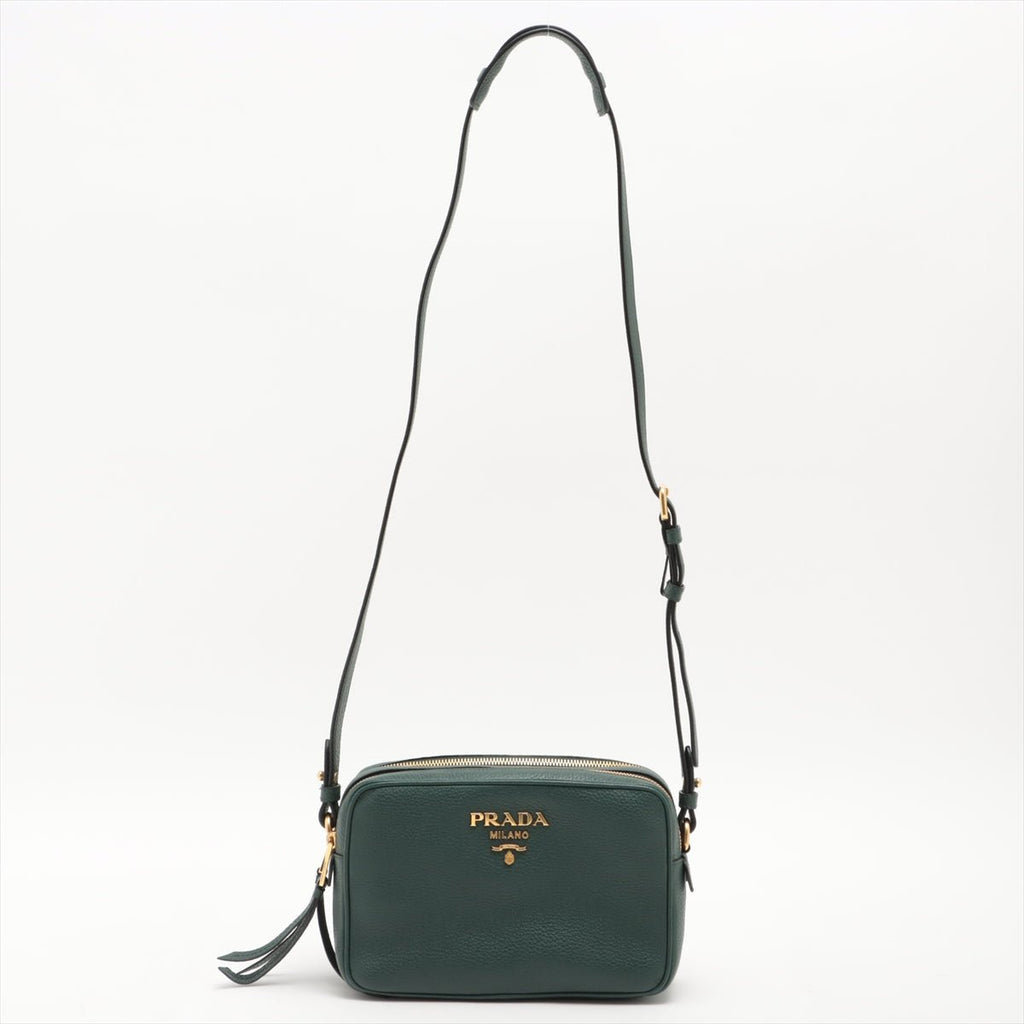 Vitello Daino Green Camera Bag