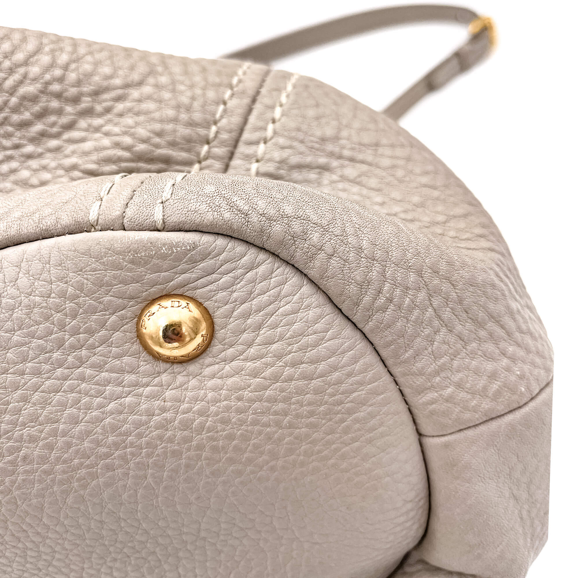 Vitello Daino Shoulder Bag Argilla