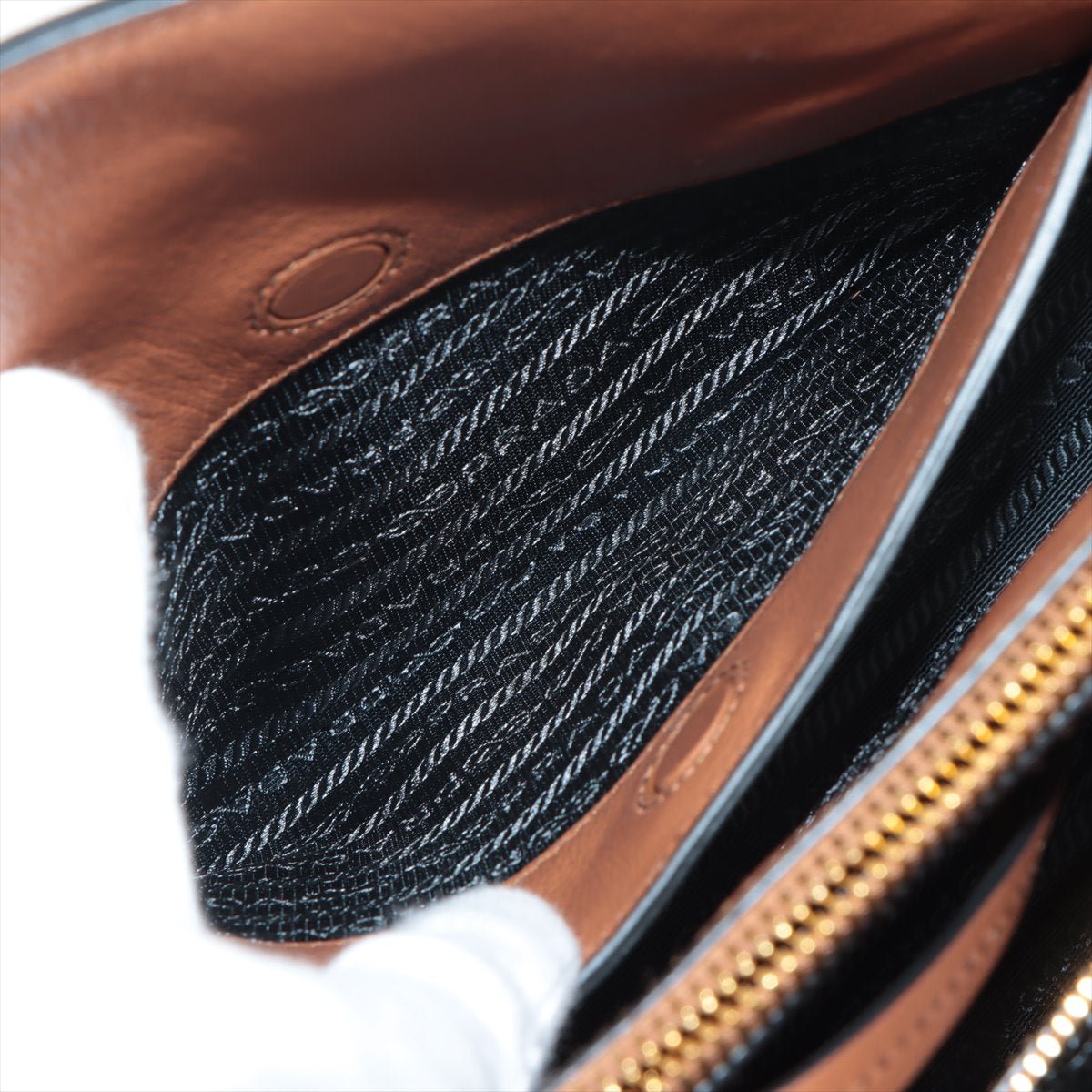 Vitello Phenix Brown Leather Handbag
