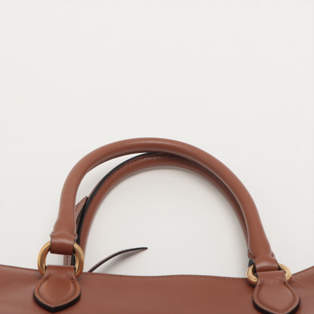 Vitello Phenix Brown Leather Handbag