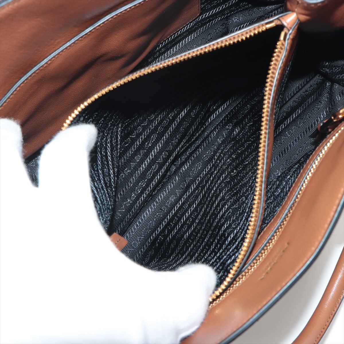 Vitello Phenix Brown Leather Handbag