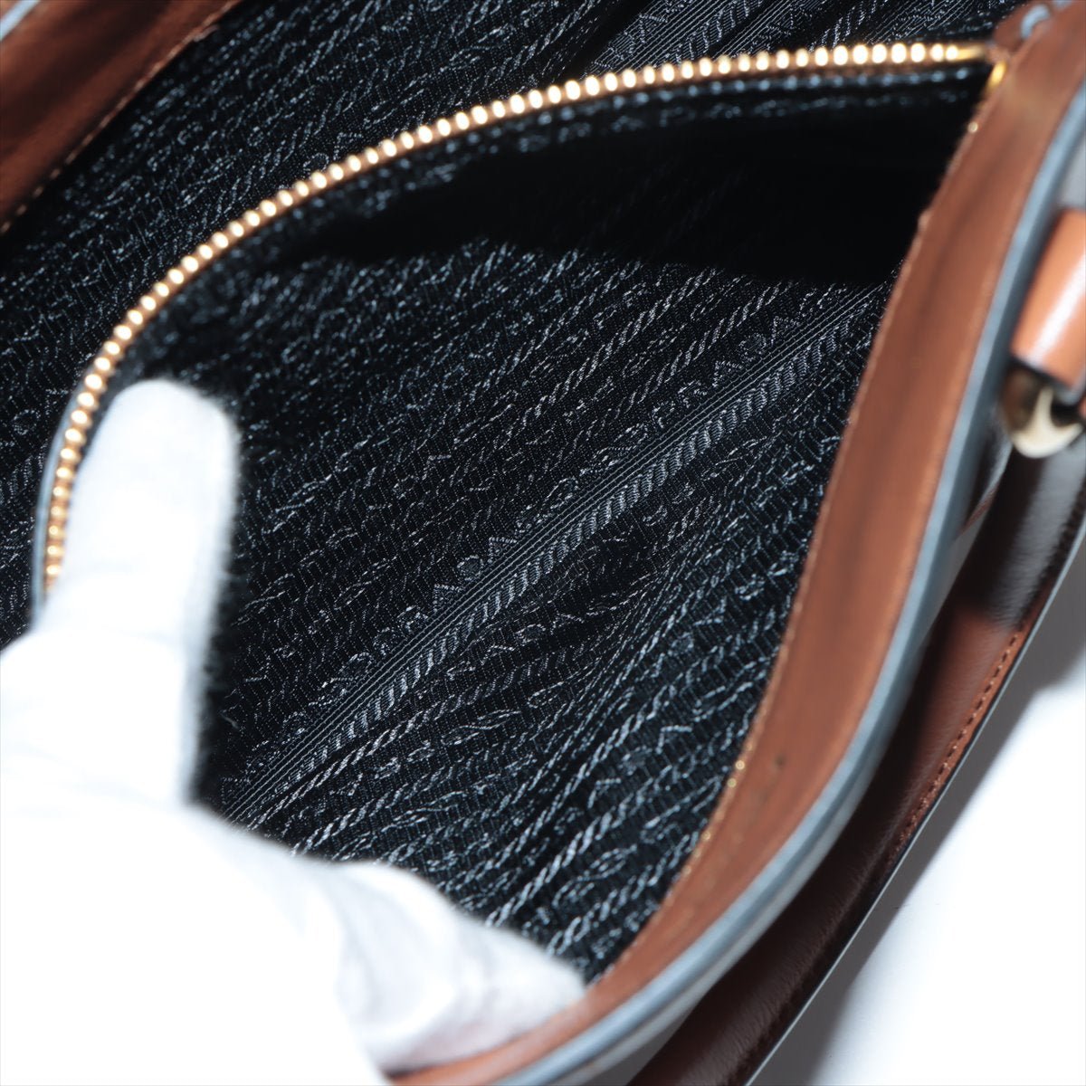 Vitello Phenix Brown Leather Handbag