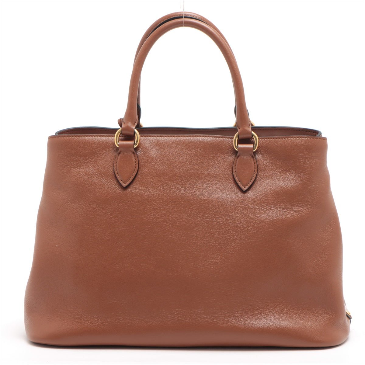 Vitello Phenix Brown Leather Handbag