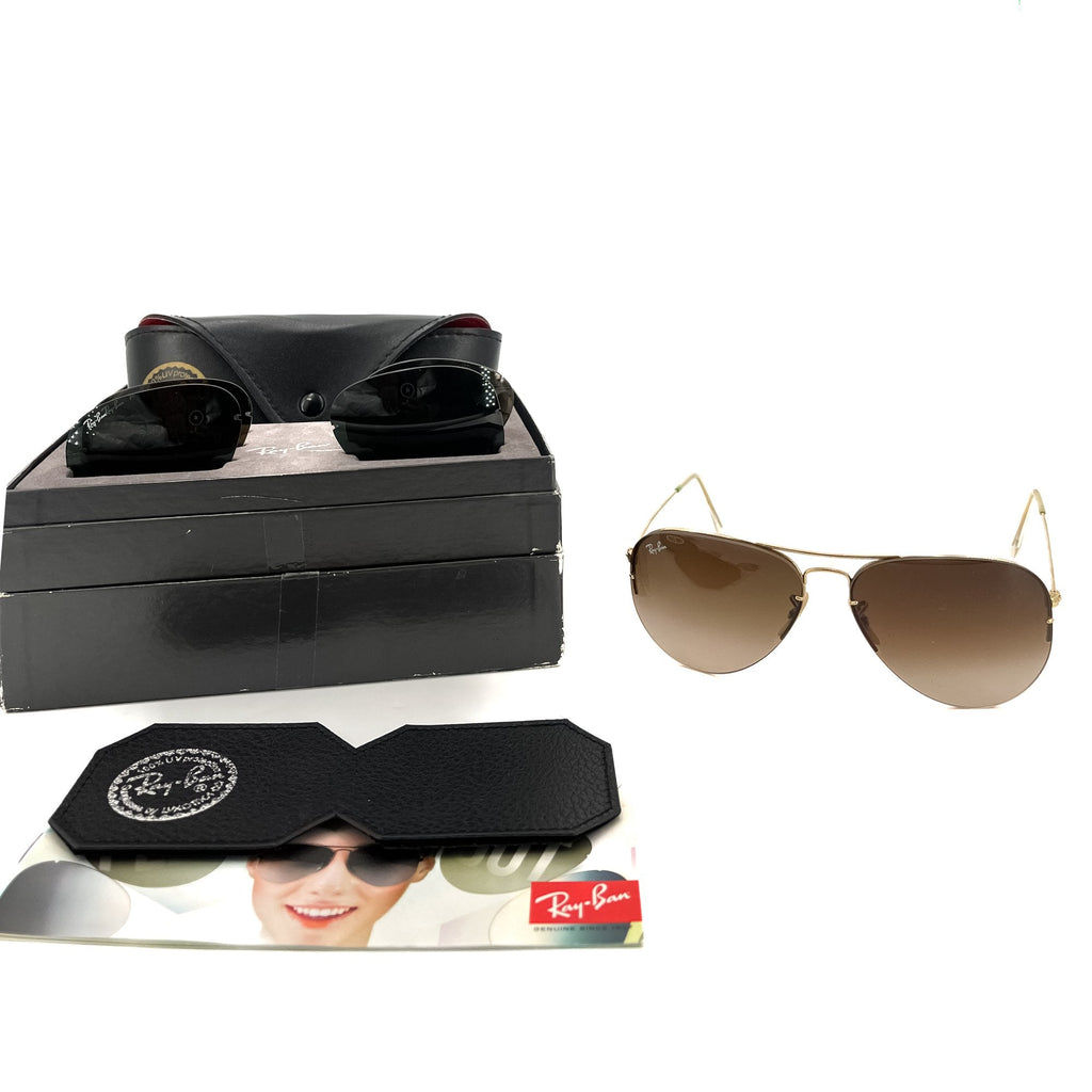 Ray Ban Aviator Flip Sunglasses